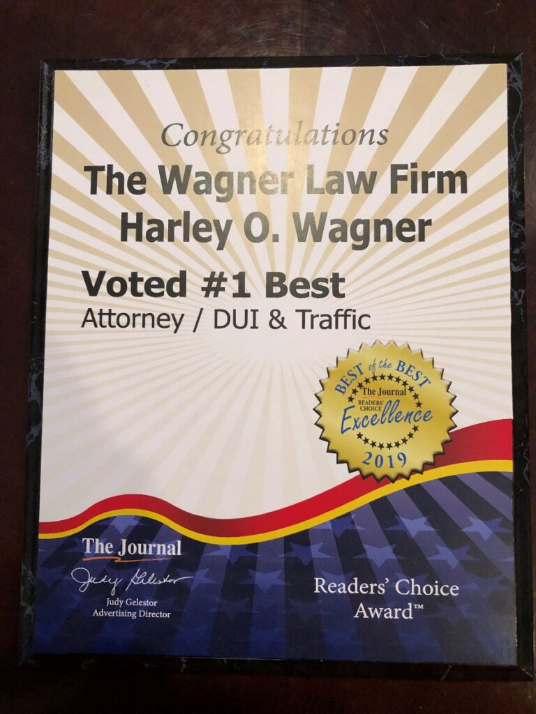 Harley Wagner Voted #1 DUI & Traffic Attorney for 10th Year in a Row by The Journal